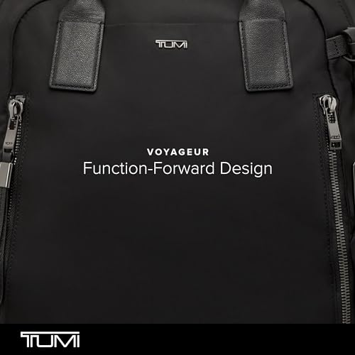 TUMI - Voyageur Atlanta Backpack - Travel Backpack for Women - For Business, Commute - Holds Up to 17" Laptop - Black & Gold Hardware
