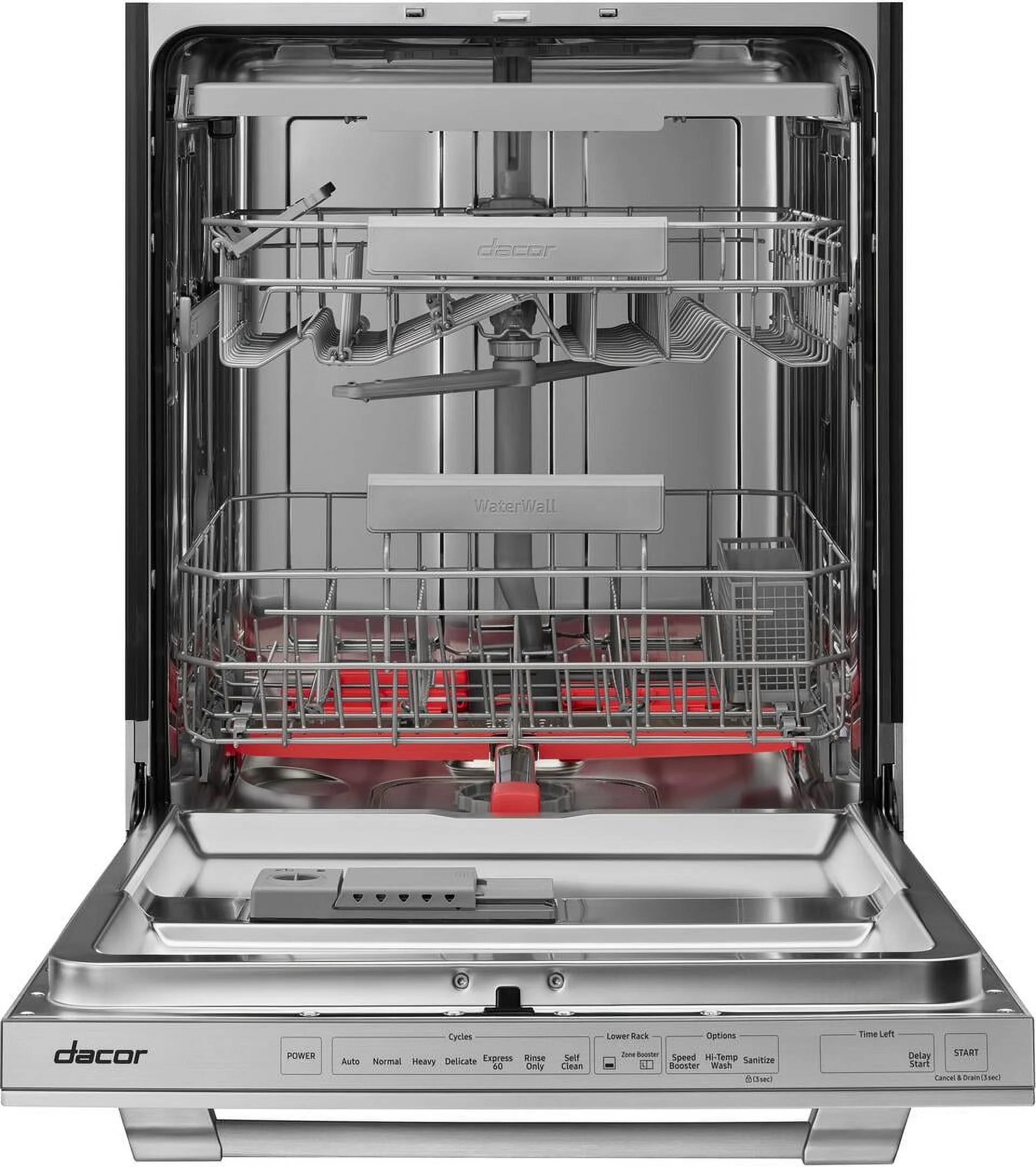 Dacor Ddw24t99 24" Wide 14 Place Setting Energy Star Rated Built-In Top Control Dishwasher