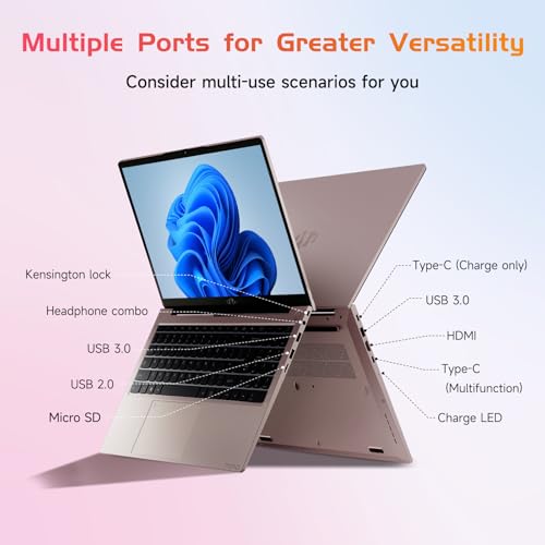 NIMO 15.6 IPS-FHD-Laptop, Intel Pentium 4 Cores N100 8GB RAM 128GB SSD Backlit Keyboard Fingerprint (Beat to i3-1115G4 Up to 3.4GHz) Computer for Student-Home WiFi 6 BT5.2 Win 11