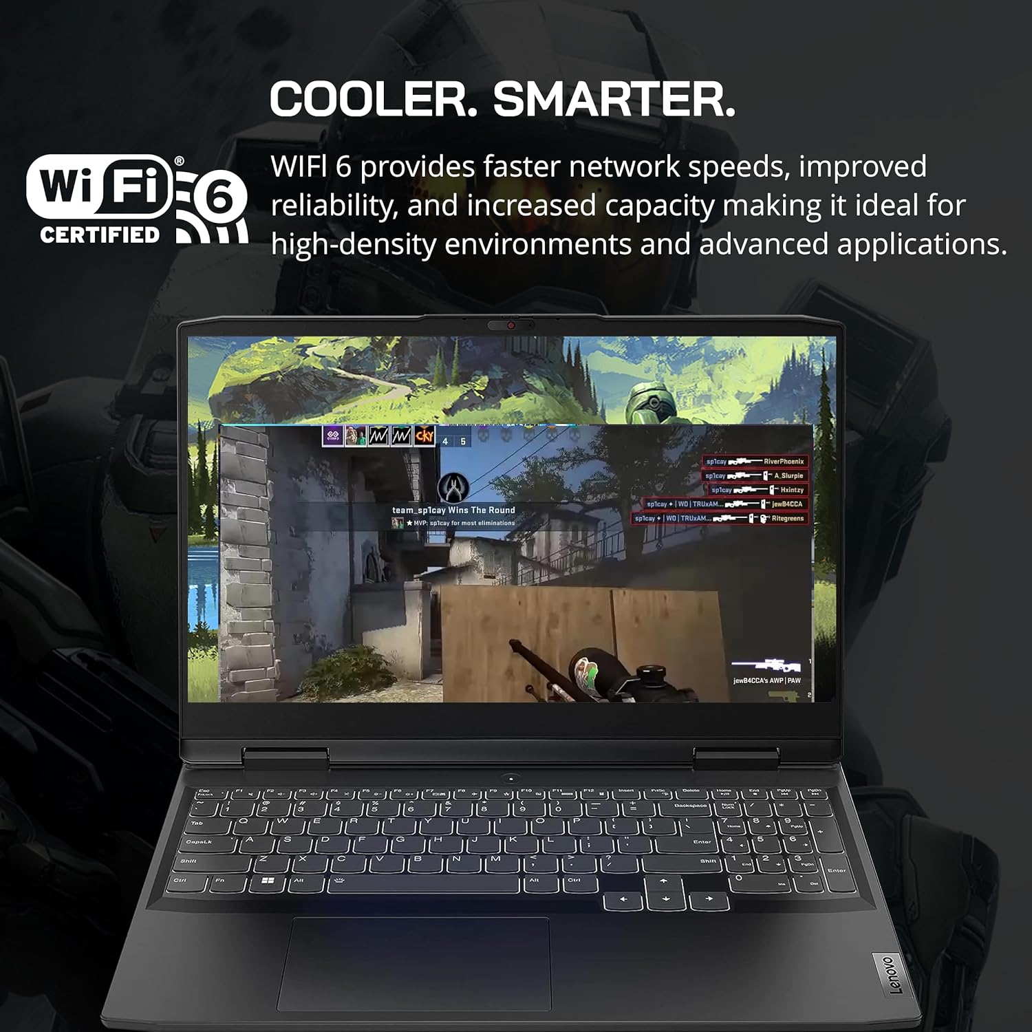 Lenovo IdeaPad Gaming 3 15.6" 120Hz Gaming Laptop, AMD Ryzen 5 6600H, 64GB RAM, 2TB PCIe SSD, NVIDIA GeForce RTX 3050, Backlit Keyboard, Onyx Gray, Windows 11, 32GB Hotface USB Card