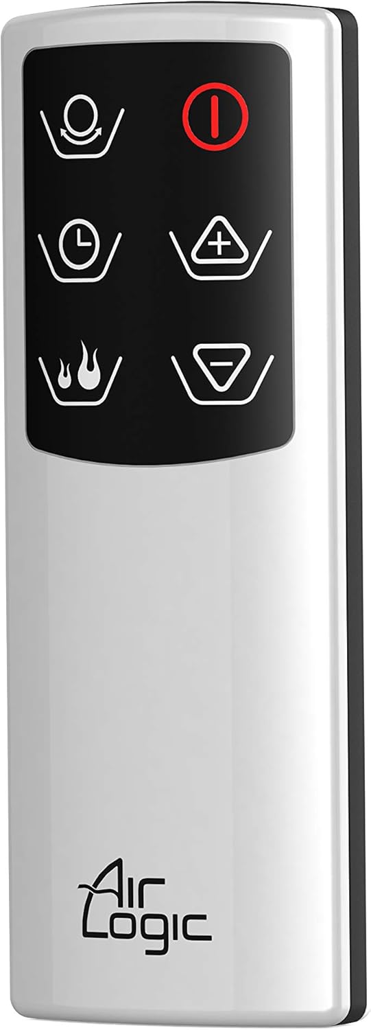 Lasko Bladeless W/Remote Space Heaters, 27", Silver AW300