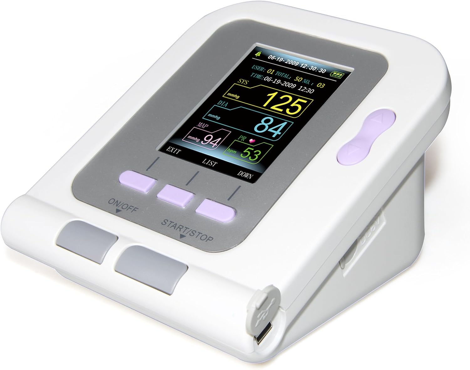 CONTEC08A-VET Digital Veterinary Blood Pressure Monitor NIBP Cuff,Dog/Cat/Pets (CONTEC08A-VET with 3 Cuffs)