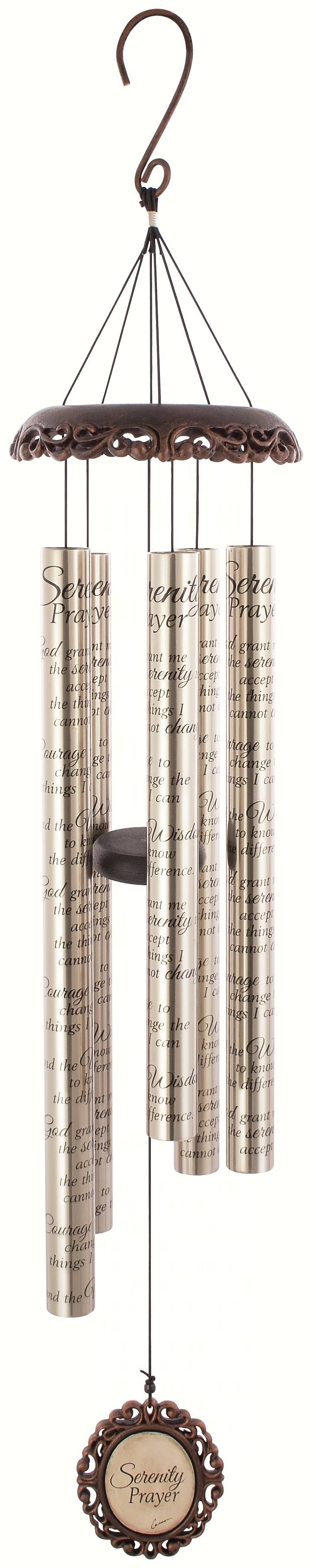 Carson 40 in. Vintage Sonnet Serenity Prayer Wind Chime