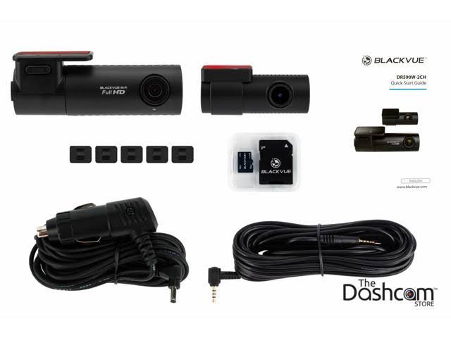 BlackVue DR590W-2CH 1080p Dual-Lens Dashcam for Front and Rear with WiFi w/16GB Memory Card