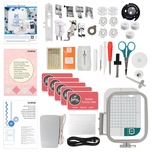 Brother SE700 Embroidery & Sewing Machine with 80 Embroidery Spools & Accessories