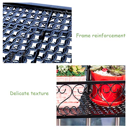 Hanging Basket Flower Stand, Rust Potted Plant, Plant Display Stand, Metal Flower Pot Shelf, Can Be Hung On Balcony, Railing, Terrace, Garden