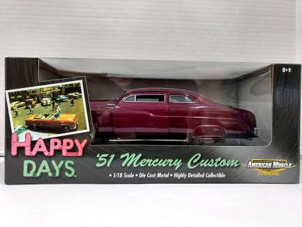 Ertl American Muscle 36603 Happy Days 1951 Mercury Custom 1:18 Scale Die Cast Replica