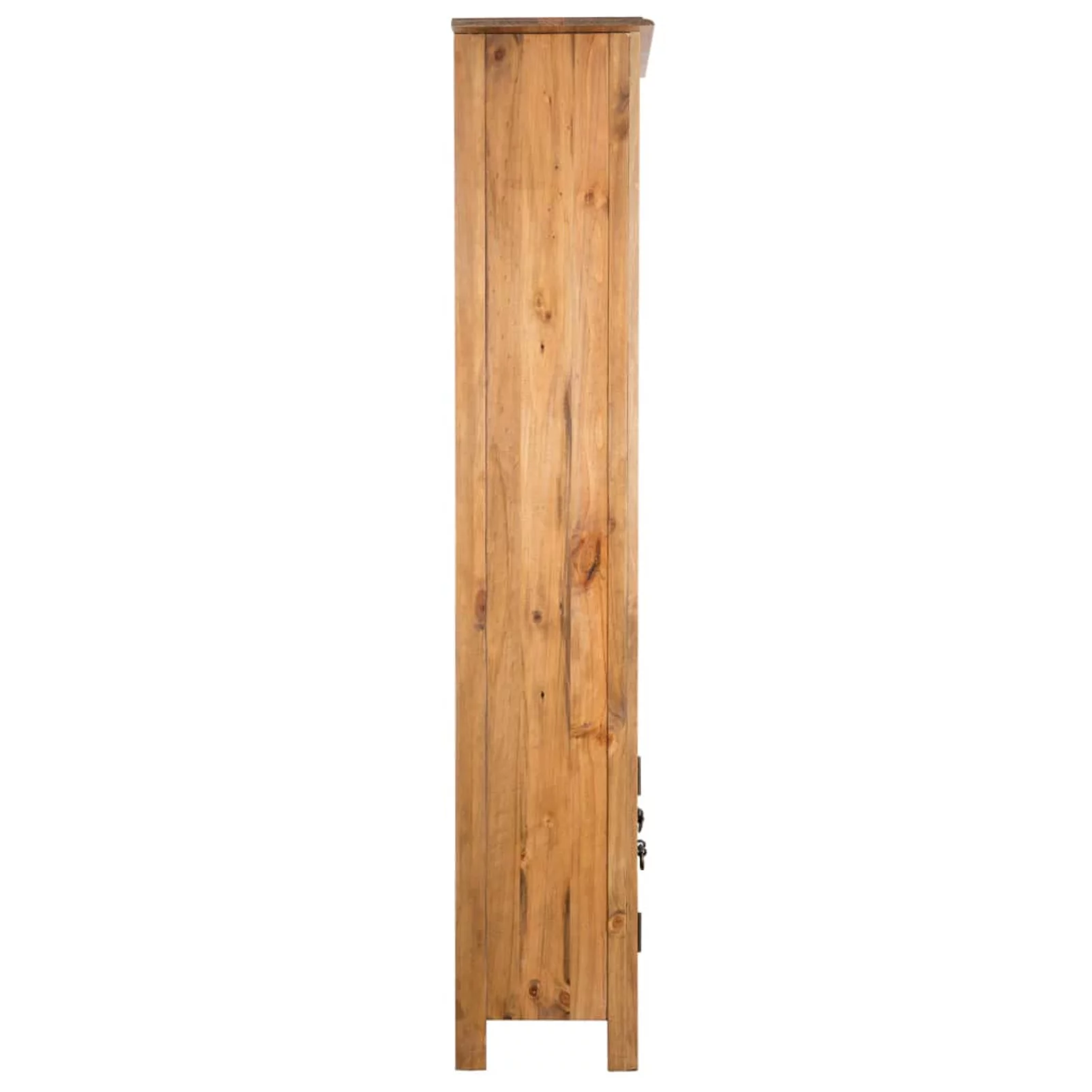 Anself Freestanding Bathroom Cabinet with Shelves and 1 Compartment Recycled Pinewood Storage Cabinet for Washroom, Living Room, Home Furniture Decor 18.9 x 12.6 x 67 Inches (W x D x H)