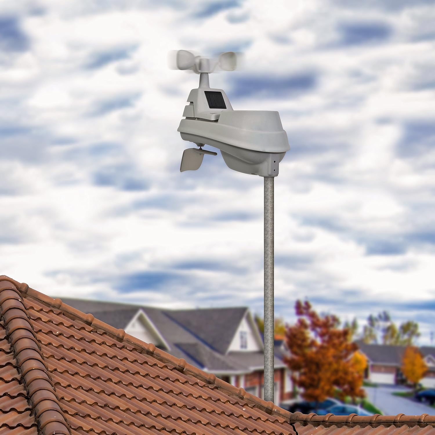 AcuRite 01535M Iris (5-in-1) Weather Station with HD Display, White Black