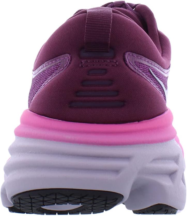 HOKA ONE ONE Bondi 8 Womens Shoes Size 8.5, Color: Beautyberry/Grape Wine