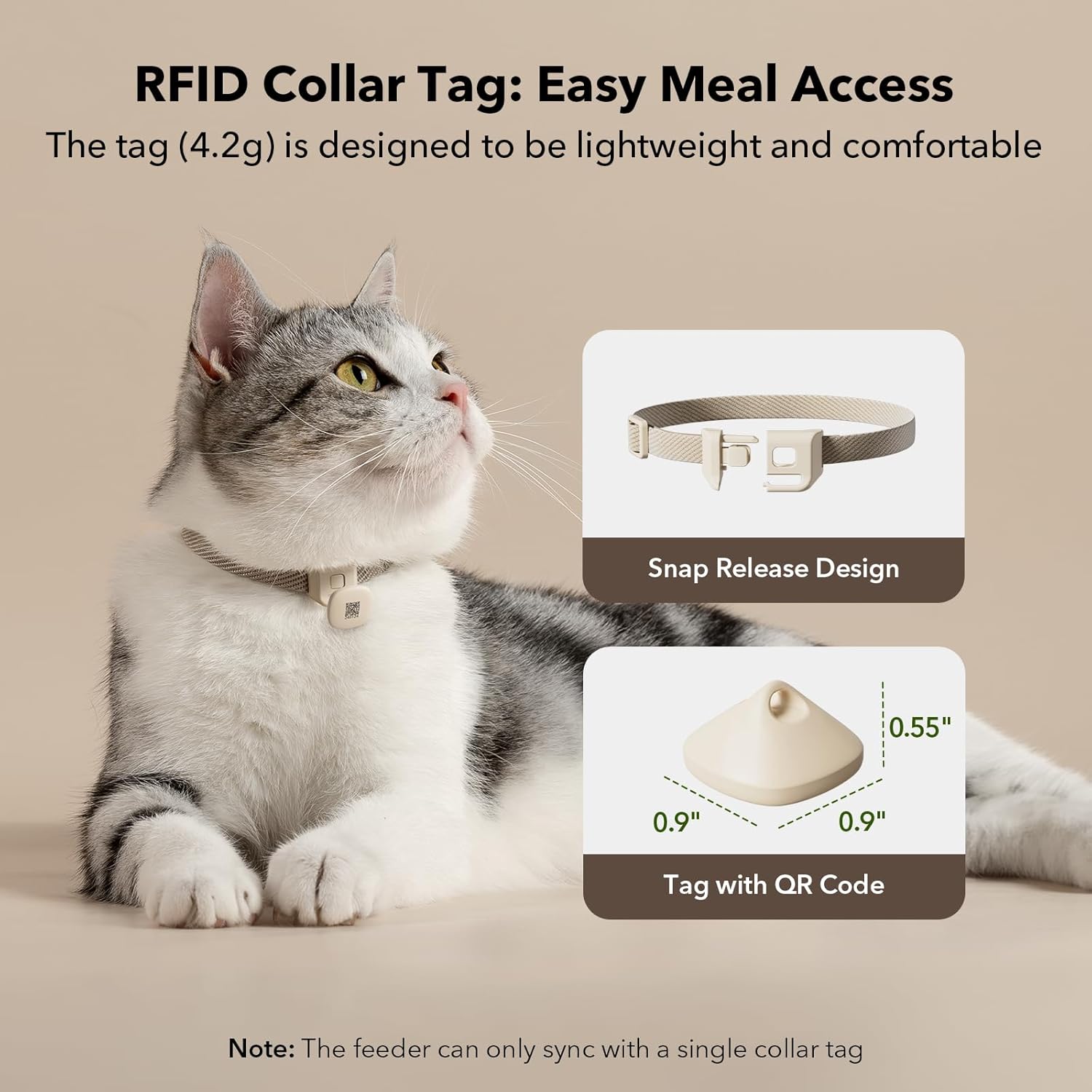 PETLIBRO 2 Packs RFID Automatic Cat Feeders, 5G Wi-Fi 2 Packs Automatic Pet Feeders, 3L 2 Auto Cat Feeders with Light Collar Tag, Tag Activated 2 Automatic Cat Food Dispensers 1-10 Meals Control