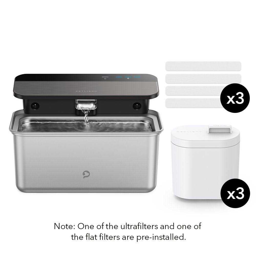 PETLIBRO Glacier Ultrafiltration Stainless Steel Pet Water Fountain - Pet Supplies online store