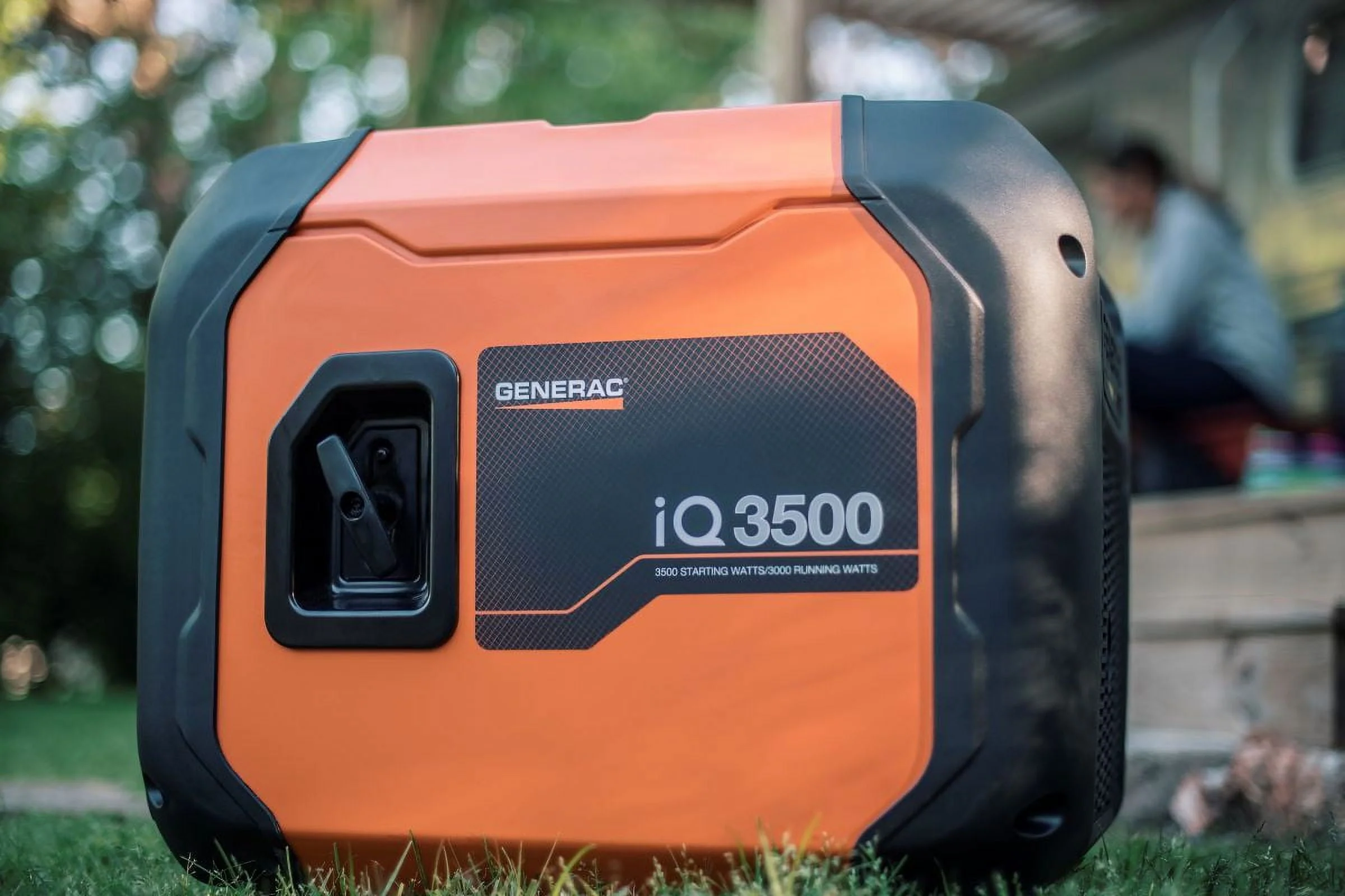 Generac IQ3500 3,500-Watt Ultra-Quiet Electric Start Portable Inverter Generator with PowerRush™ Advanced Technology, 50 State/CSA