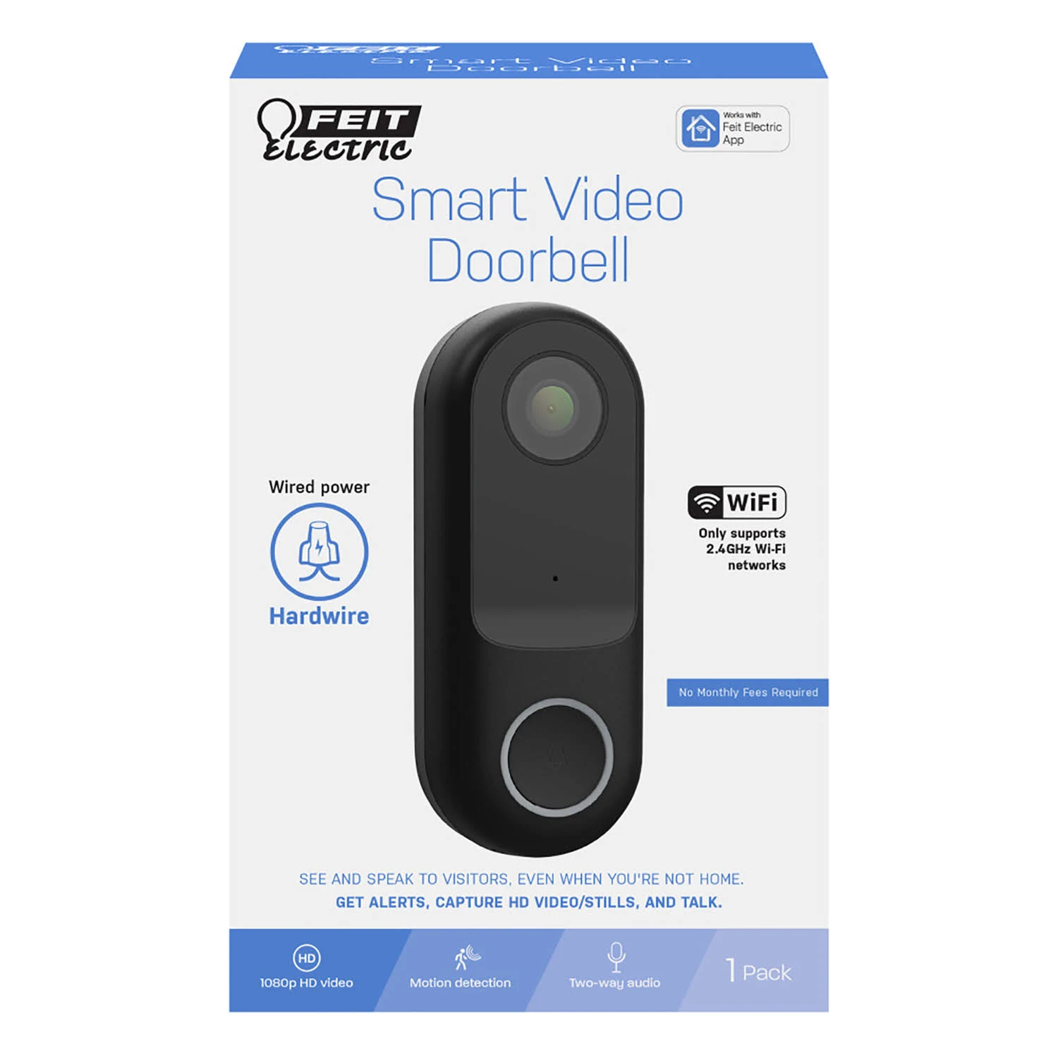 Feit Electric CAM/DOOR/WIFI Camera Doorbell