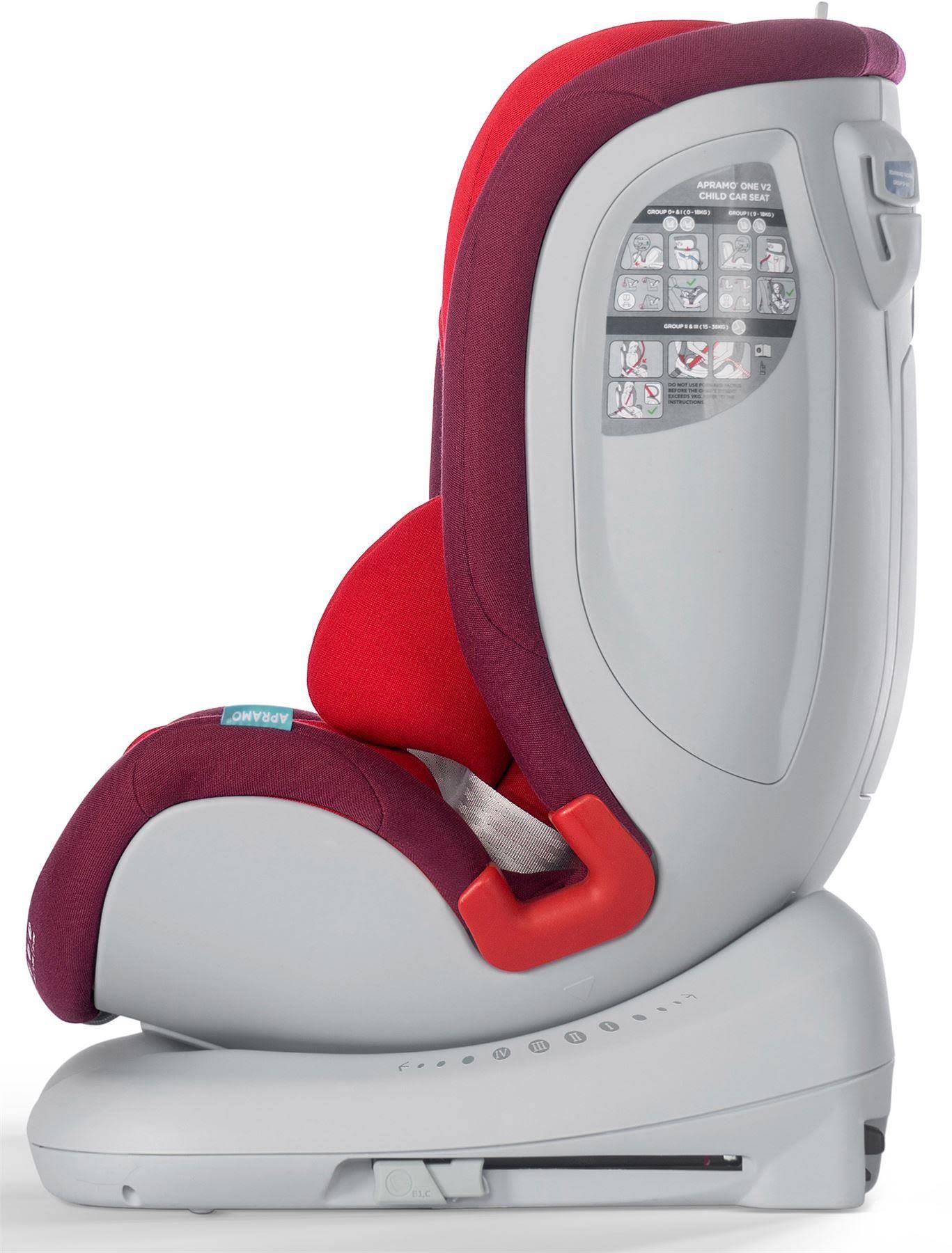 Apramo All Stage Child Car Seat Group 0+/1/2/3 Chilli Red