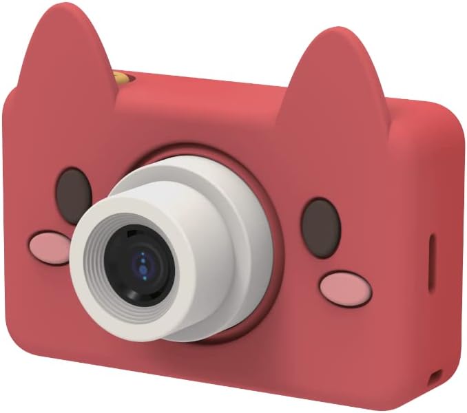 Kidamento Kids Digital Camera & Camcorder, Soft BPA-Free Silicone Casing, WiFi & App, 16GB Memory - Model C - Akito The Fox