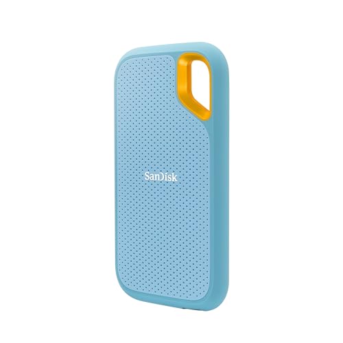 SanDisk 2TB Extreme Portable SSD - Up to 1050MB/s, USB-C, USB 3.2 Gen 2, IP65 Water and Dust Resistance, Updated Firmware - External Solid State Drive - SDSSDE61-2T00-G25