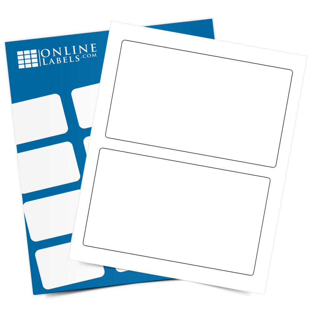 7.375x22 x 4.5x22 Paypal Labels, 100 Sheets, Weatherproof Gloss Inkjet