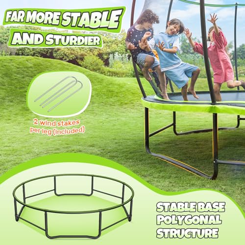 BCAN 8FT 10FT 12FT 14FT 15FT 16FT Recreational Trampoline with Enclosure for Kids Adults, ASTM Approved, Outdoor Trampolines with Ladder for Kids