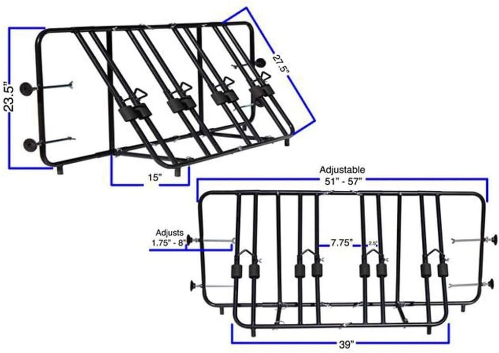 Titan Ramps Truck Bed Bike Rack - 4-Bike