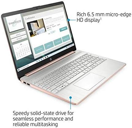 HP 15.6" Ryzen 5 8GB/256GB Laptop-Rose Gold