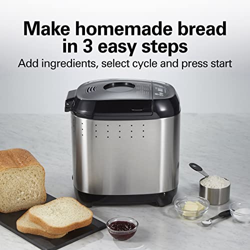 Hamilton Beach Digital Electric Bread Maker Machine Artisan and Gluten-Free