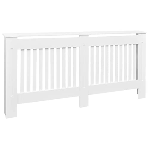 loibinfen MDF Radiator Cover Heater Cover Cabinet Shelf Household Appliance Heating Accessories Home Improvement Furniture Heat Sink White