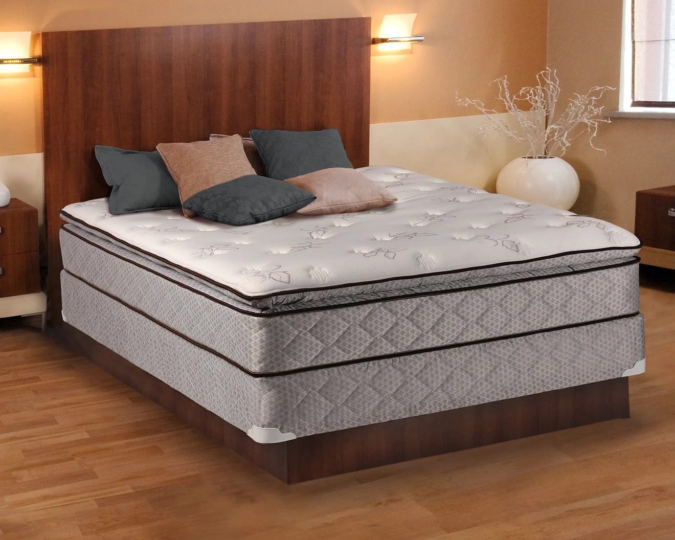 Dream Sleep Madison Gentle Plush Pillowtop Full Size Mattress and Box Spring Set - Fully Assembled, Sleep System with Enhanced Cushion Support, Spine Support and Longlasting by Dream Solutions USA