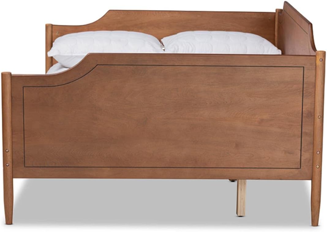 Baxton Studio Alya Walnut Brown Finished Wood Full Size Daybed