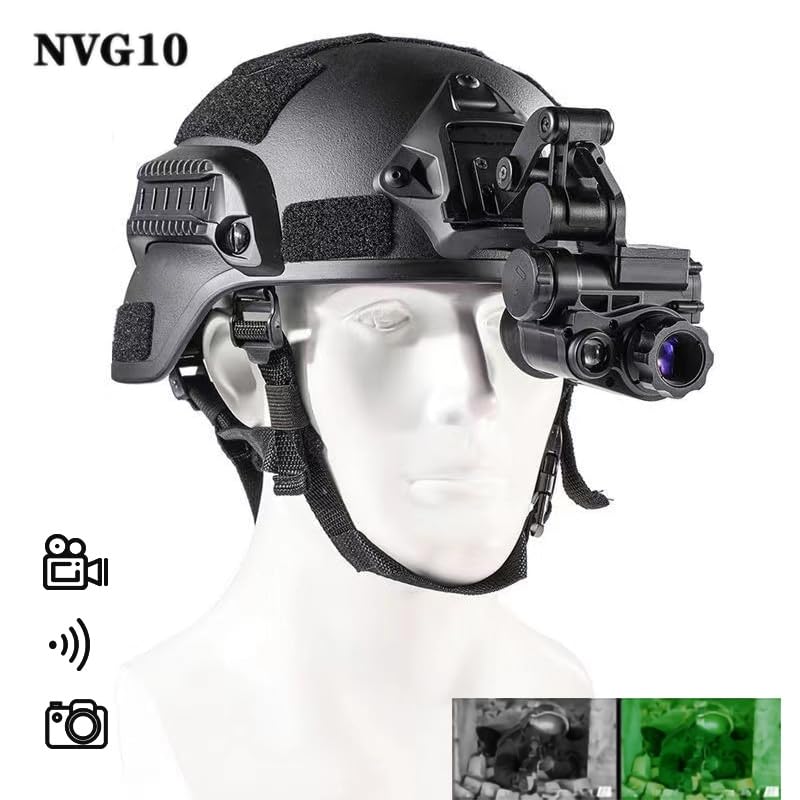Night Vision Goggles Head Mounted Monocular Digital Infrared 1080P FHD Save Photos & Videos with 6X Digital Zoom for 100% Darkness Hunting Wildlife Observation Camping