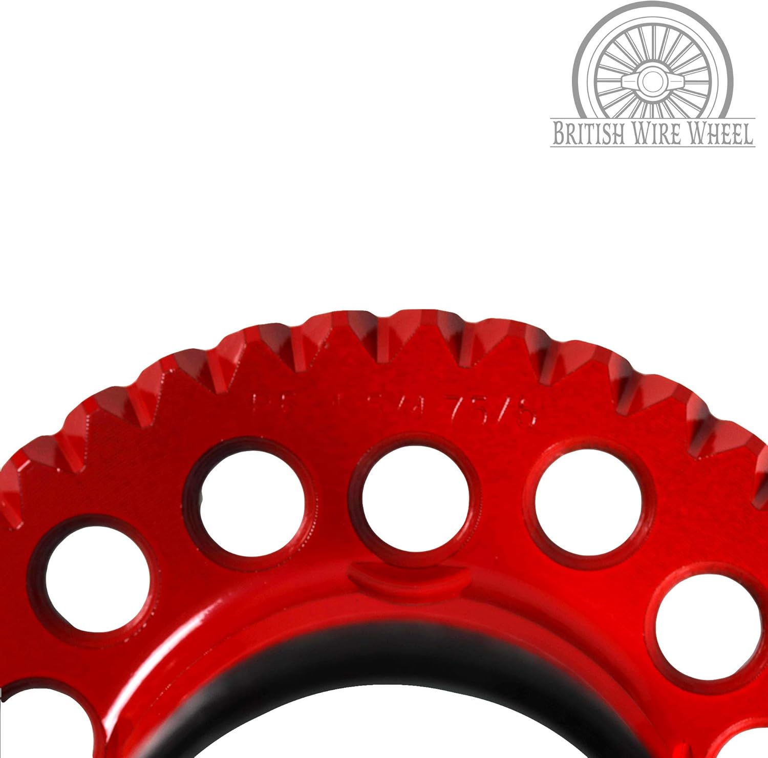 British Wire Wheel 5 Lug Universal Knock Off Wire Wheel Adapters for Lowriders, 5x4.5/ 5x4.75/ 5x5, Set of 4