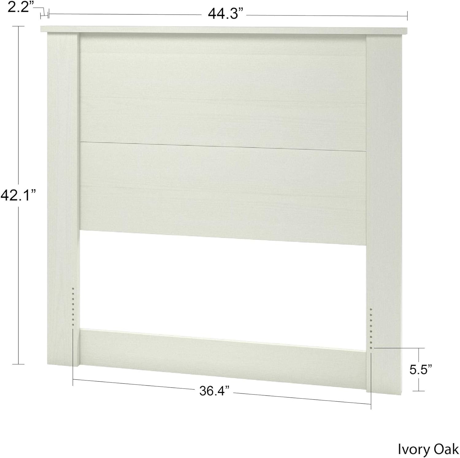 Alyssa Headboard, Ivory Oak