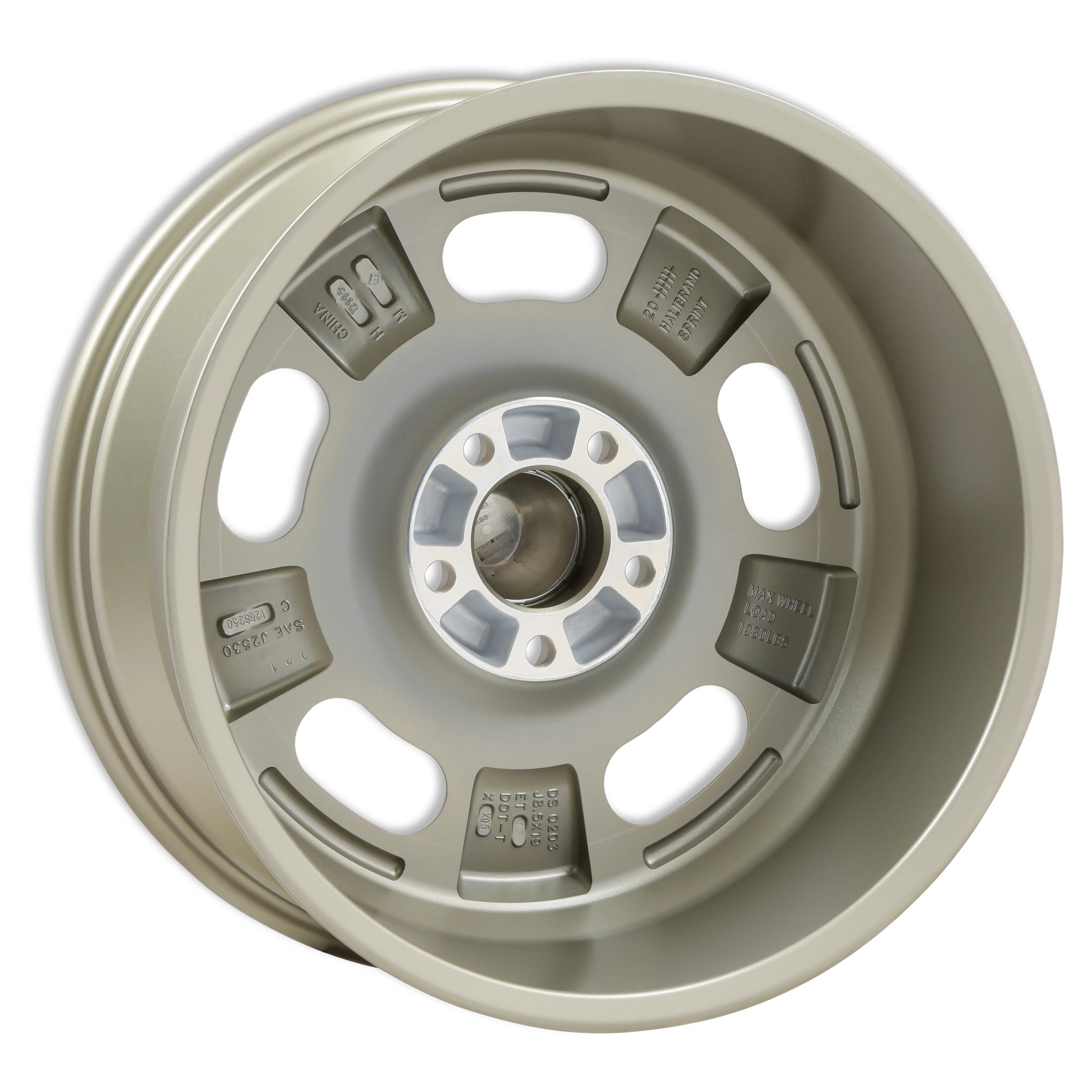 Halibrand HB001-003 Sprint Wheel 19x8.5 - 5x5 5.25 bs - Semi Gloss Mag7 - Front with Stock Track Width