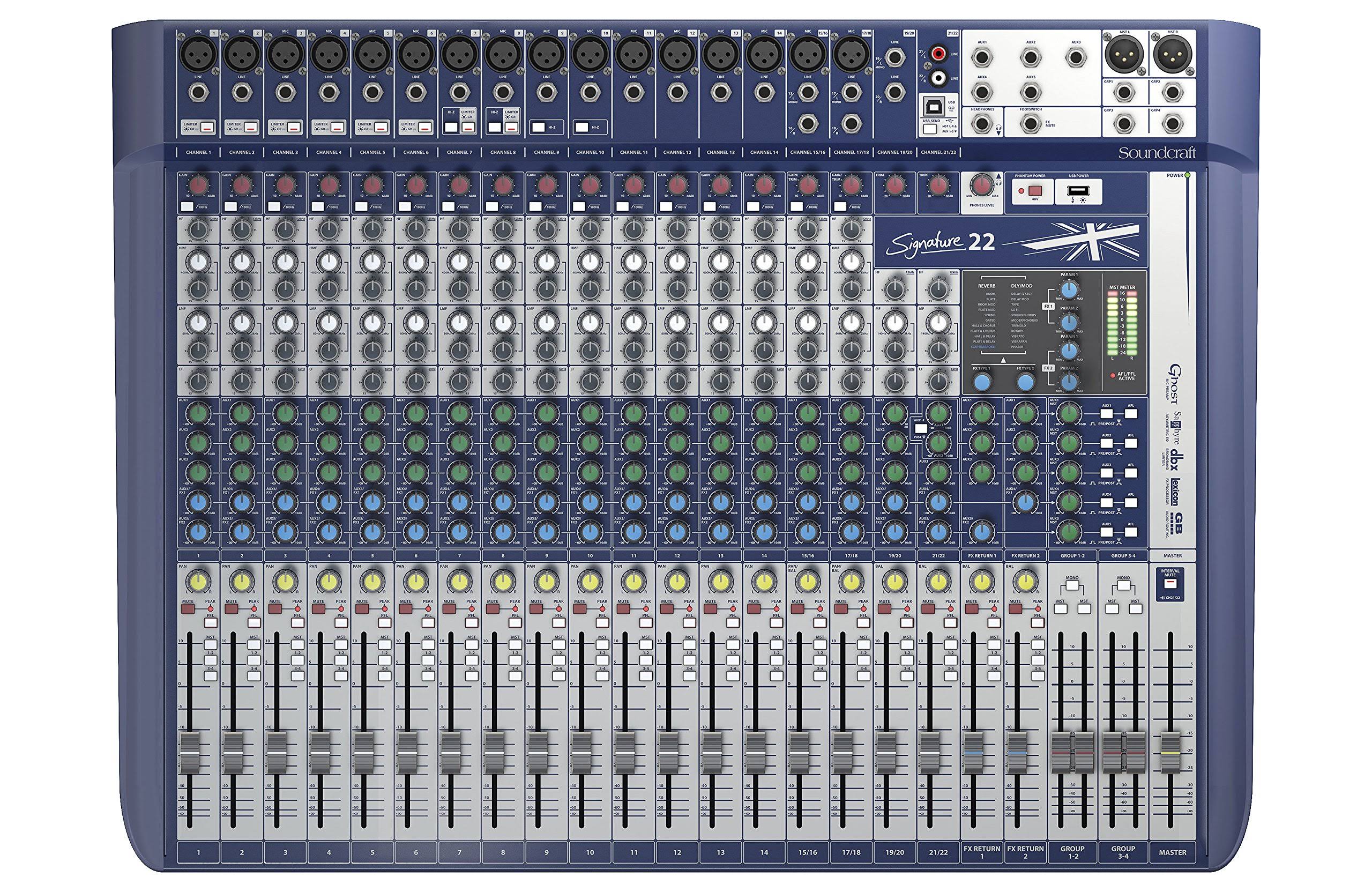Soundcraft Signature 22 Analog Mixer - USB