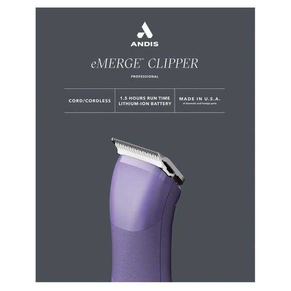 Andis eMERGE Cordless Clipper - Pet Supplies online store