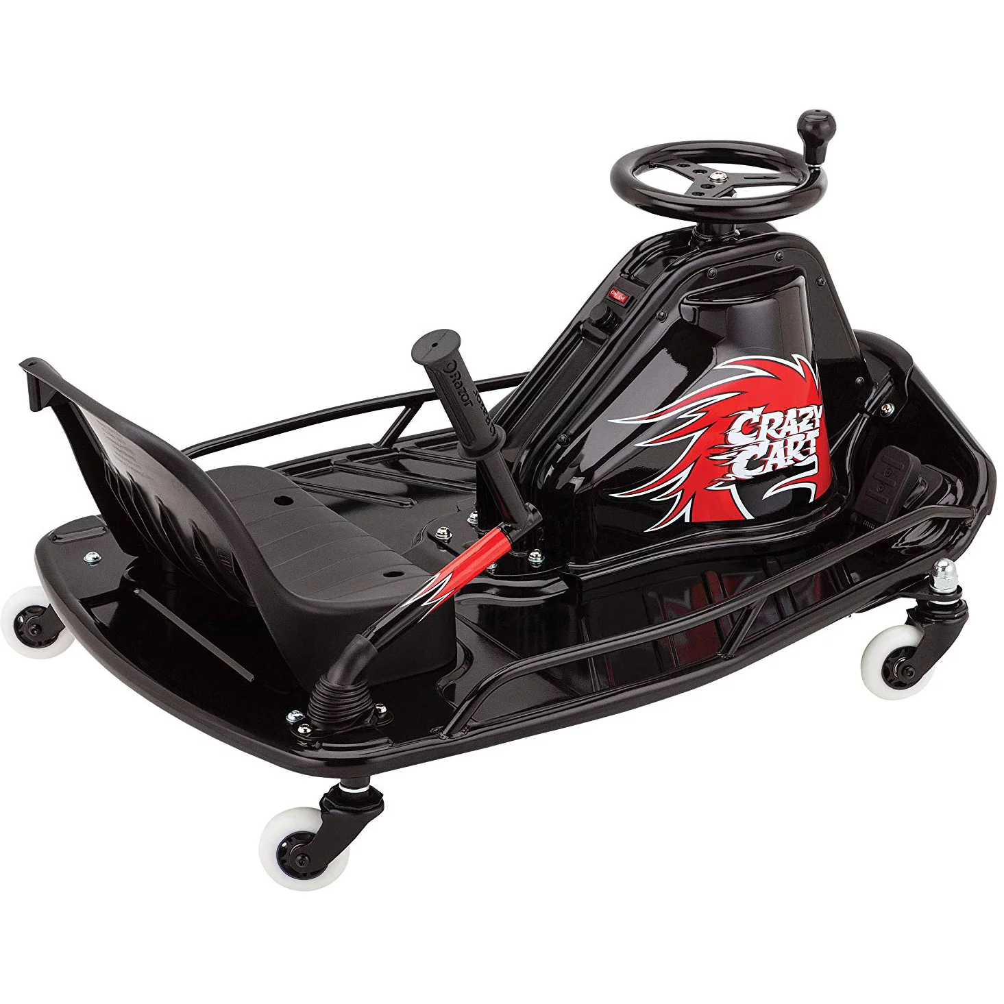 Razor Crazy Cart DLX - 24V Electric Powered Ride-On, up to 12 mph, Drifting Go Kart For Ages 9+