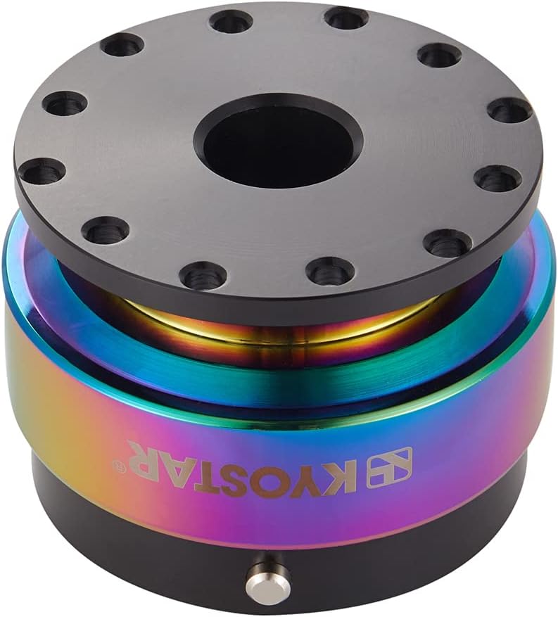 WKD Titanium Steering Wheel Quick Release Hub Adapter Snap Off Boos Kit Black #8313