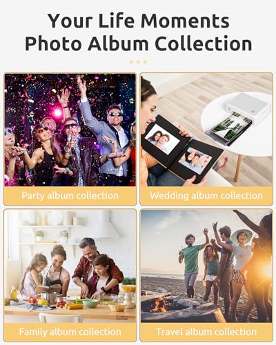 HPRT 4x6'' Portable Photo Printer – Instant Full-Color Photo Printer for Phone/Laptop/MacBook, Bluetooth/USB/WiFi Picture Printer with AR Video Printing, Thermal Dye Sublimation, All-in-One Kit