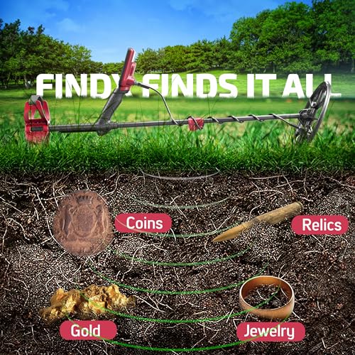 Nokta FINDX PRO Metal Detector for Adults, Professional Fully Waterproof Metal Detector for Gold, Pinpoint, USB Rechargeable, Backlit LCD (Complete Kit with Headphones, Carrying Bag, Premium Digger)