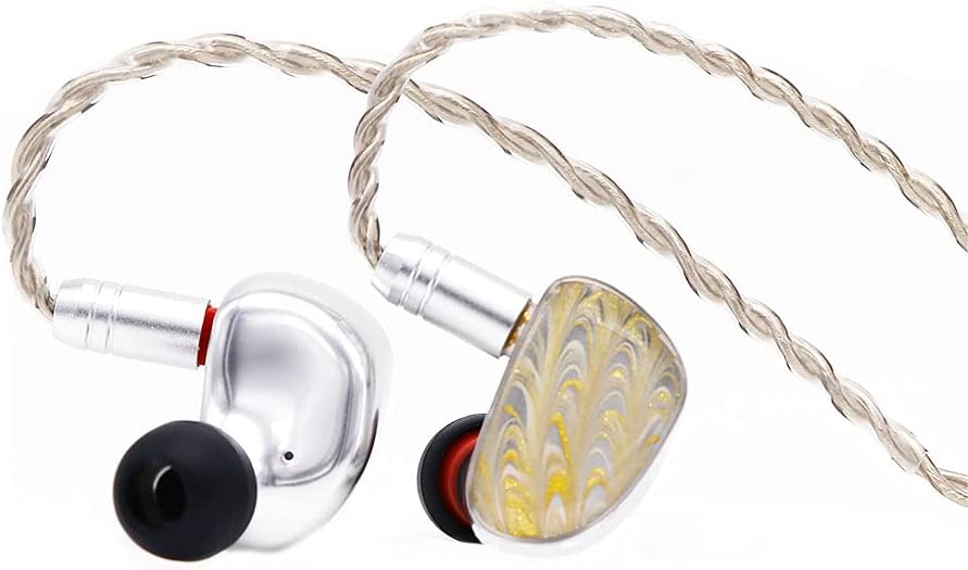 Linsoul Tripowin x HBB Mele 10mm Graphene Driver in-Ear Earphone IEM with Detachable 2 pin OCC Cable for Audiophile (Blue) Pack of 2