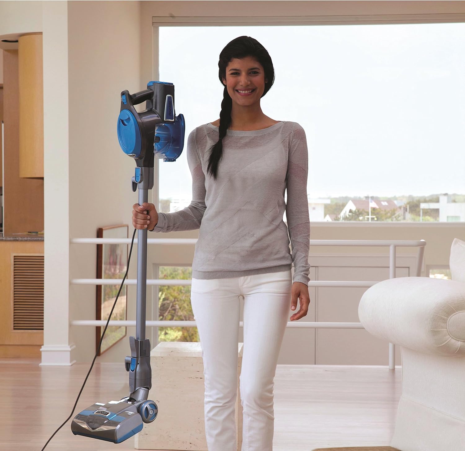 Shark HG57428C Rocket Vacuum, Gray/Blue