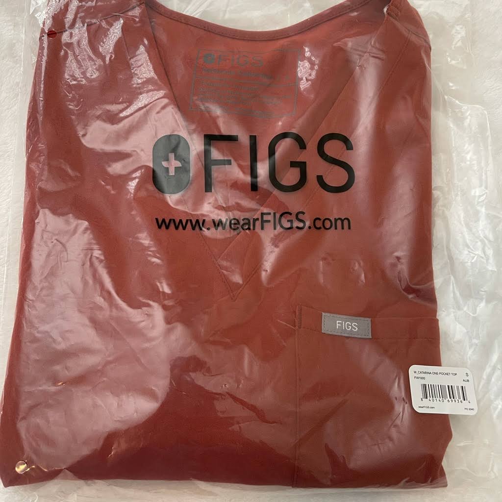 Figs Other | Figs Small Catarina Scrub Top in Auburn | Color: Orange | Size: S | Carolinelabui&s Closet
