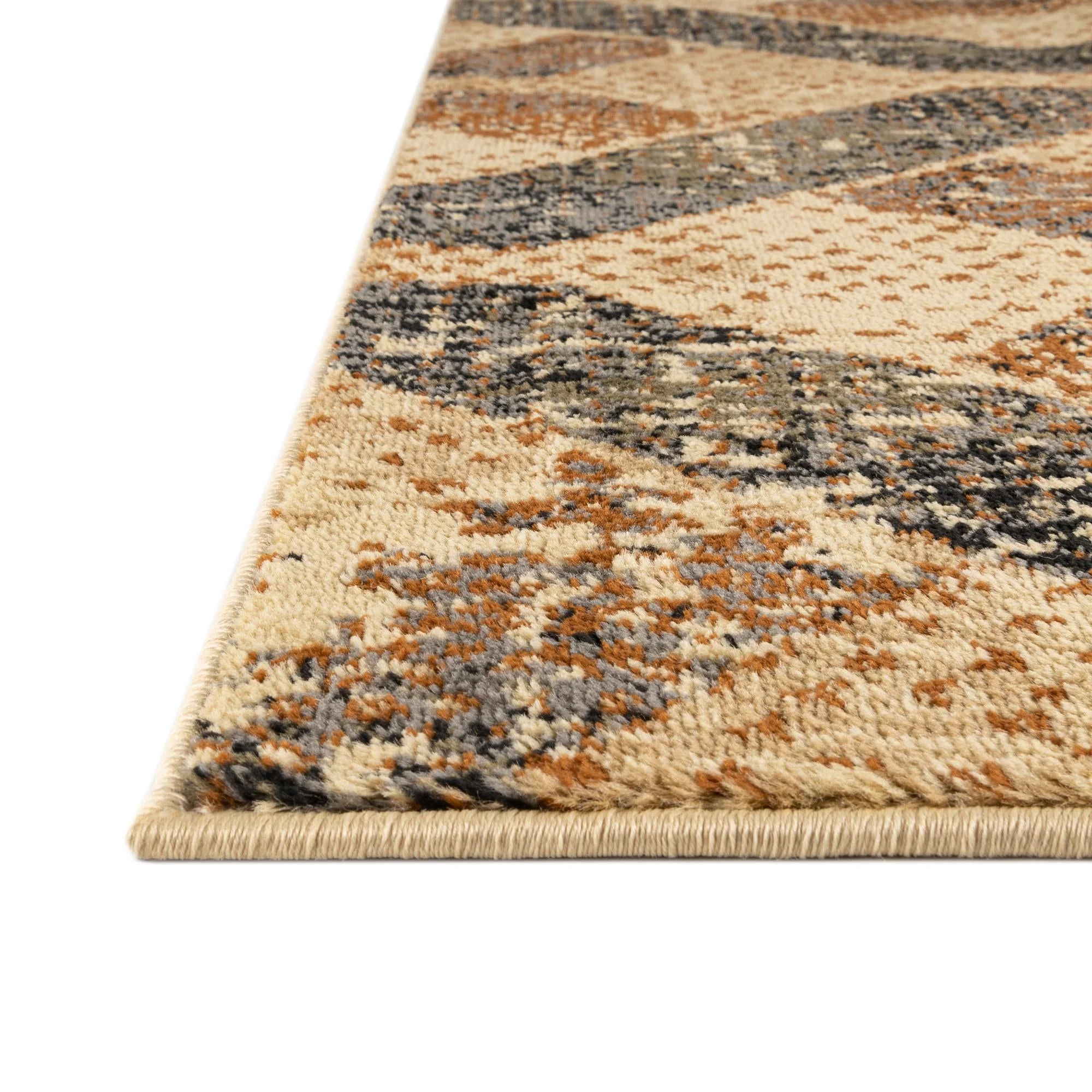Rugs.com Saturn Collection Rug – 8 Ft Octagon Beige Cream Medium Rug Perfect For Living Rooms, Kitchens, Entryways