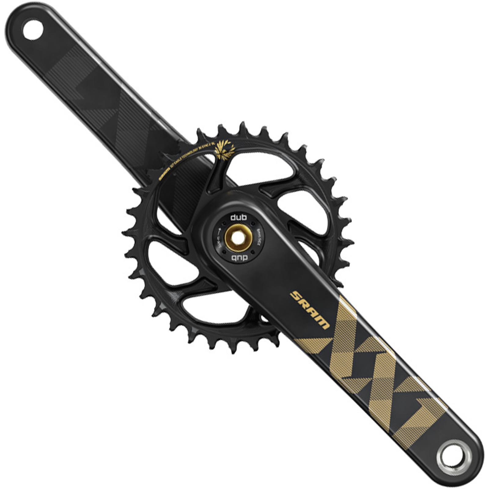 SRAM XX1 Eagle Carbon Crankset DUB, 34t, Gold