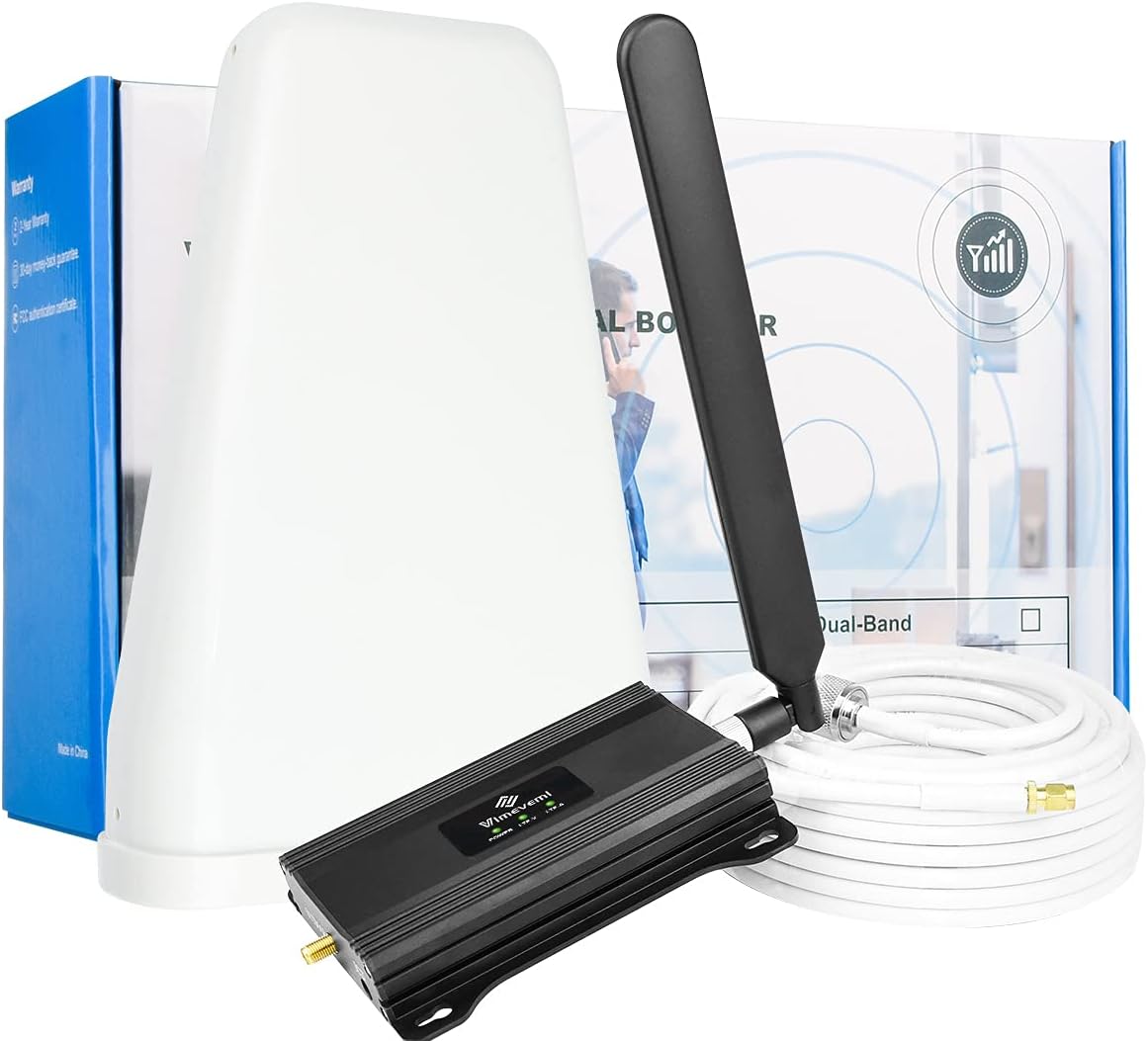 Verizon Cell Phone Signal Booster for Home 4G LTE 5G T Mobile AT&T Cell Phone Booster Home 5000sqft All Carriers Cell Signal Booster Verizon Signal Booster ATT Cell Booster Antenna Extender Repeater