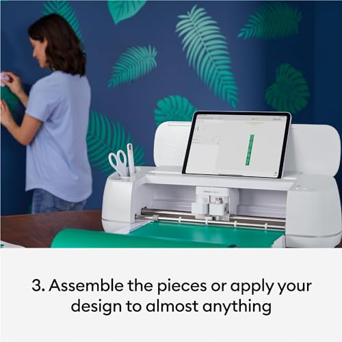 Cricut Maker 3 - Smart Cutting Machine, 2X Faster & 10X Force, Matless Cutting with Smart Materials, Cuts 300+ Materials, Bluetooth Connectivity, Compatible with iOS, Android, Windows & Mac
