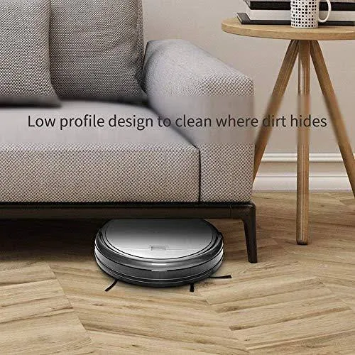 Ilife A4S Robot Vacuum Cleaner with Powerful Suction and Remote Control, Super Quiet Design for Thin Carpet and Hard Floors, Gra