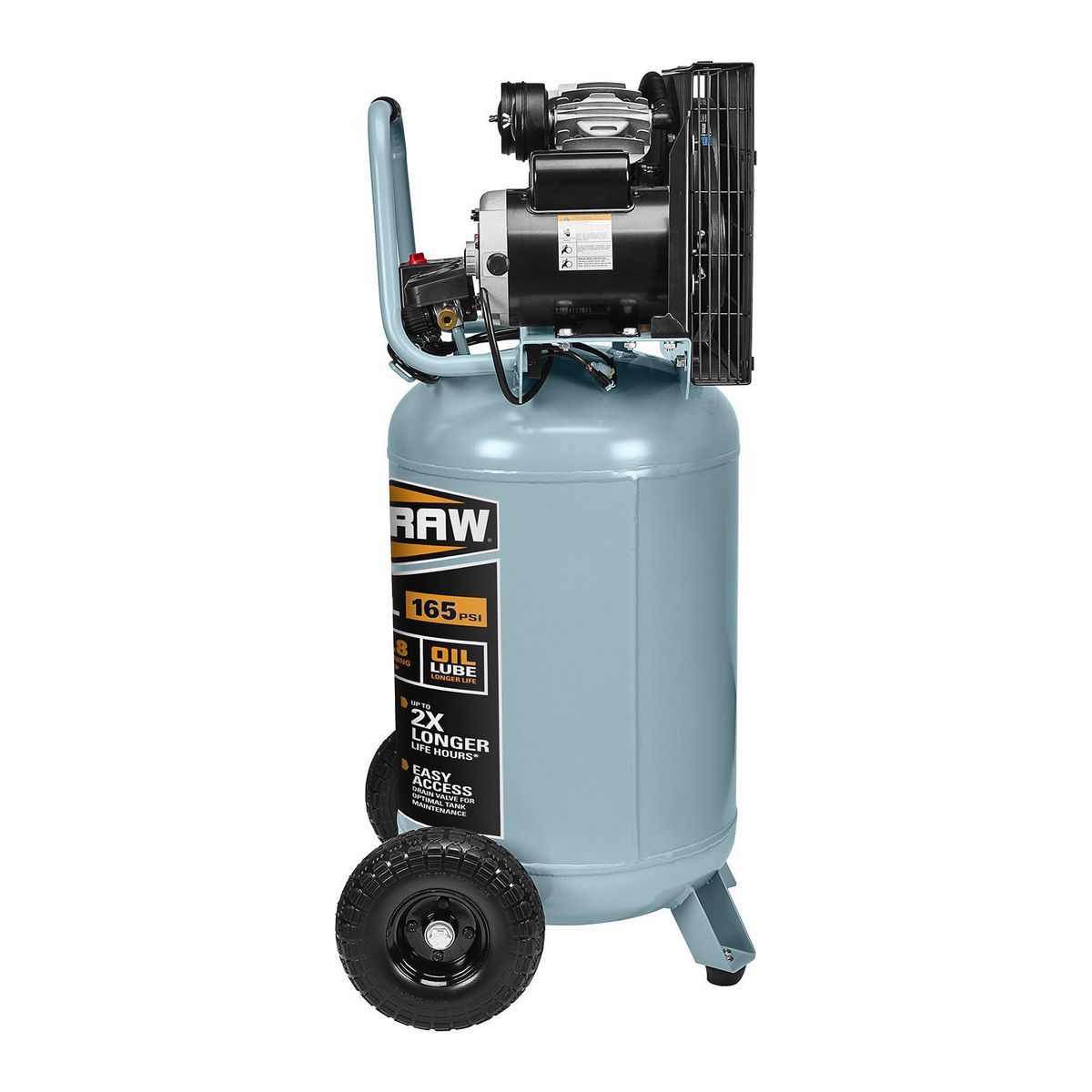 MCGRAW 29 Gallon, 165 PSI Oil-Lube Belt Drive Shop/Auto Air Compressor