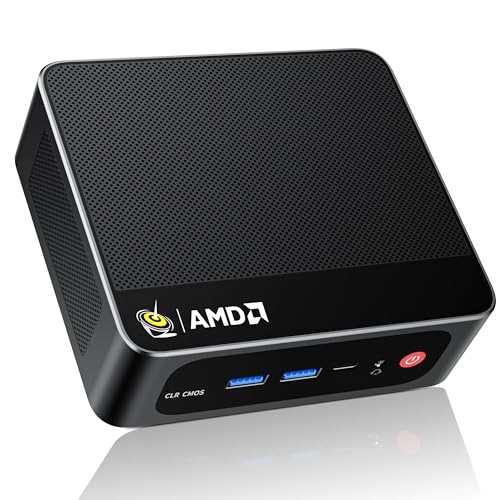 Beelink SER8 Mini PC AMD Ryzen 7 8745HS(Max 4.9GHz), 24GB DDR5 1TB PCIE4.0 SSD Mini Computer, AMD Radeon 780M Graphics 12 core 2600MHz Gaming PC,Triple Display USB4/DP/HDMI, 2.5G LAN Micro PC