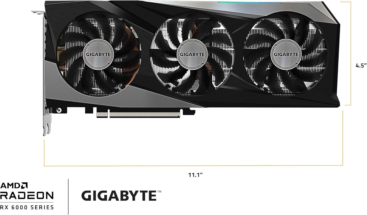 Radeon RX 6700 XT Gaming OC 12G Graphics Card, WINDFORCE 3X Cooling System, 12GB 192-bit GDDR6, GV-R67XTGAMING OC-12GD Video Card